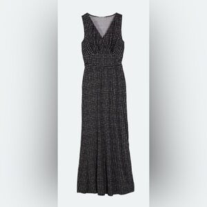 Black & White Printed Maxi Dress